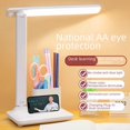 thumbnail image 3 of Study-Ready LED Desk Lamp with Eye Protection: Touch-Controlled, Rechargeable & Plug-In, 3-Level Dimmable, Foldable Rotatable Head – Ideal for Dormitory Reading, Student Focused Lighting (Includes, 3 of 6