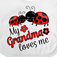 thumbnail image 4 of Inktastic My Grandma Loves Me with Cute Ladybugs Boys or Girls Baby Bib, 4 of 4