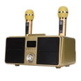 thumbnail image 1 of Altavoz Bluetooth SD‑309 resistente a caídas de 100 Hz a 18 KHz, máquina de karaoke de 10 m/32,8 pies con 2 micrófonos inalámbricos, 1 of 12