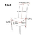 thumbnail image 6 of Stretchy Chair Covers XL,Large Printed Chair Protector Removable Washable Non-slip Universal Anti-Dust Modern Spandex Chair Slipcovers for Dining Room Banquet Party-2 Pcs-E, 6 of 7