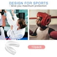 thumbnail image 7 of Plutput 10Pcs Teeth Armor Athletic Mouthguards Sport Mouth Guards for  Boxing Hockey Taekwondo Basketball Kickboxing Fit All Mouth Size, 7 of 7