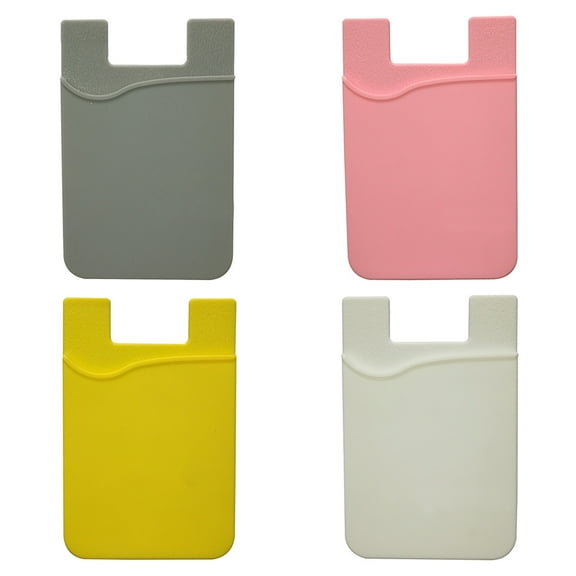 Hevirgo Smart Silicone Mobile Phone Wallet Card Stick On Cash Credit Card Holder Pouch