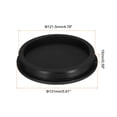 thumbnail image 2 of Uxcell 1Pcs High Temp Silicone Plug T Type Silicon Stopper Black 5.16x0.81x0.59", 2 of 7