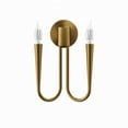 thumbnail image 6 of Sconce Wall Lamp Light Fixture, Gold, Metal, Living Kitchen Cafe Bistro Hospitality Restaurant, Modern Contemporary Boutique HB33937, 6 of 9