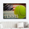 thumbnail image 2 of wall26 Canvas Print Wall Art Vintage Tennis Ball &amp; American Flag Sports Athletes Photography Modern Art Contemporary Scenic Urban Multicolor for Living Room, Bedroom, Office - 16"x24", 2 of 5