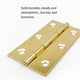 thumbnail image 2 of Kenally Bisagras, herrajes para conector de puerta, cerradura para muebles DIY, ventanas sólidas, Mini bisagra plana multifunción para cajón Herramientas y ferretería Ciego/3in/Latón, 2 of 6