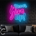 thumbnail image 3 of C-CRAFT Never Give Up Neon Led Light Up 33 inch for Home Bedroom Wall Decor, 3 of 5