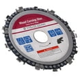 thumbnail image 5 of Angle Grinder Chain Disc, 4.5in Wood Carving Chain Plate Impact Resistant  For Cutting For Woodworking, 5 of 8