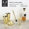 thumbnail image 5 of Viski Belmont 7PC Barware Set, Home Bar Accessories, Bartender Gifts, Gold, 5 of 10