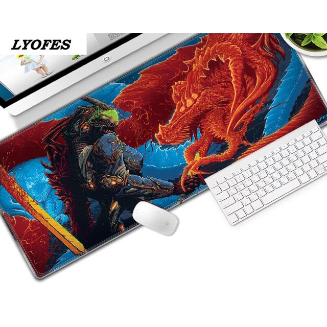 Alfombrilla de ratón 3D grande XXL 800x300, alfombrillas de escritorio para juegos, teclado de ordenador portátil, alfombrilla de ratón Angry Monster para PC LIUWENJING unisex