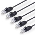 thumbnail image 2 of FrostHike [Lot de 10] Câble Ethernet Cat6, Cordon de Raccordement 1.25G, RJ45 Jumper, Câble de Données/LAN Non Blindé (UTP) pour Cat 6, Câble de Raccordement en Cuivre Torsadé, AWG30 (1.6 Pieds/0.5m), 2 of 5