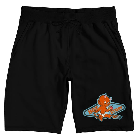 Hot Stuff The Little Devil Men's Black Lounge Shorts-Medium