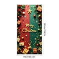 thumbnail image 4 of Kdkad Christmas Door Cover 35x71 Inch Polyester Holiday Door Xmas Decoration for Indoor Outdoor, Christmas Party Festival Home Front Door Cover Decor, 4 of 7