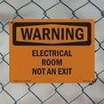 thumbnail image 4 of Electrical Room Not An Exit OSHA WARNING Aluminum Sign 14 Inch x 10 Inch - 5 Pack, 4 of 8