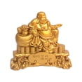 thumbnail image 1 of Estatua de Buda, adorno de mesa, artesanía en aleación, escultura decorativa Feng Shui, figura de Maitreya para estante, decoración de sala de estar., 1 of 9
