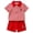 Red, variant on Akiihool Spring Boys Outfit Toddler Baby Boy Summer Clothes Short Sleeve Embroidery Baseball T-shirt & Plaid Shorts Set 2 Piece Outfit(Orange,3-6 Months)