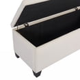 thumbnail image 5 of Modern Velvet Upholstered Storage Ottoman, Button Tufted Bench Seat for Living Room Entryway Bedroom, 5 of 9