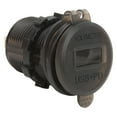 thumbnail image 3 of BOROCO-Cargador De Coche QC 3,0, 12V, Carga Rápida, Puerto Dual, Toma De Corriente USB, Carga con Pantalla De Voltaje para Camiones, Furgonetas, RVs, 3 of 5