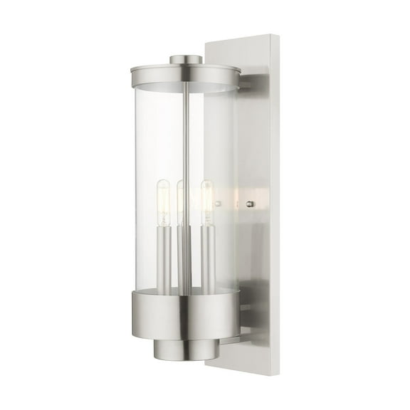 Livex Lighting - Hillcrest - 3 Light Outdoor Wall Lantern in Coastal Style - 6.5