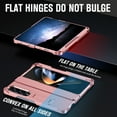 thumbnail image 6 of Screen Protector Case Compatible for Samsung Galaxy Z Fold 3 5G with Stylus Pen, Hinge Protection Shockproof Drop Protective Bumper Case with Build in Screen Protector,Pink, 6 of 7