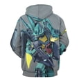 thumbnail image 3 of Mobile Suit Gundam Hoodie 3D Print Pullover Hooded Long Sleeve Sweatshirts Tops Blouse with Pocket for Mens Womens, 3 of 8