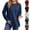 Navy, variant on Gswybco Oversized Sweatshirts for Women Casual Long Sleeve Side Slit Tops Fall Fashion Solid Color Crew Neck Tunic Tops