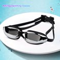 thumbnail image 3 of Gafas de natación Gafas impermeables con tapones para los oídos Clips para la nariz (chapado en negro) Likrtyny Para estrenar, 3 of 9