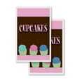 thumbnail image 4 of A-frame Sidewalk Cupcakes 24" x 36" Double Sided A-Frame Sidewalk Sign, Includes 2 Installed Vinyl Decals | Foldable Portable White Signicade Sandwich Board Signs, 4 of 5