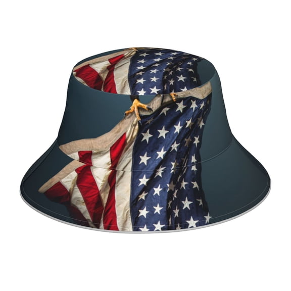 Balery American Flag Sun Hats for Men Women Bucket Hat UPF 50  Buckey Hat Boonie Hat Foldable UV Protection Hiking Beach Fishing Summer