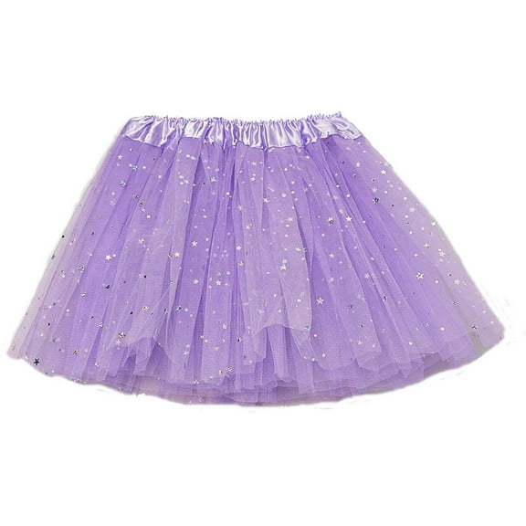 Wenchoice Purple Sparkle Star & Dot Tutu - Girls One-Size