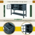 thumbnail image 3 of Sofa Table Buffet Table Console Tables with Two Storage Drawers Two Cabinets and Bottom Shelf Storage Buffet Sideboard Cabinet for Kitchen Entryway-Blue, 3 of 7