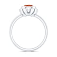 thumbnail image 2 of Rosec Jewels Real Fire Opal Flower Engagement Ring - Bezel Set Opal Solitaire Ring - 1.6 Carat - AAA Grade - with Jewelry Box, 925 Sterling Silver, US 4.00, 2 of 9