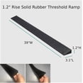 thumbnail image 2 of Rampe de Seuil en Caoutchouc Solide Rise Lb Capacité ” Grand Rampe pour Fauteuil Roulant pour Entrée Intérieure Ou Extérieure Salle de Bain Garage et Entrée de Supermarché Découpable (H ), 2 of 9