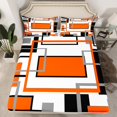 thumbnail image 2 of Erosebridal Stripes Abstract Sheet Set Full, Chic Geometry Full Sheet Sets, Modern Minimalism Bedding Sets Full Size, Breathable Room Decoration, 4pcs, 2 of 7
