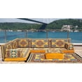 thumbnail image 3 of L Shaped Arabic Floor Pillows, Sleeper Sofa, Diwan Sofa, Turkish Sofa Seating, Floor Cushions for Adults, Arabic Majlis, Futon Sofa Bed, Sofa Couch, 3 of 5