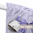 thumbnail image 4 of Purple Bow Swag Curtains for Kitchen/Bedroom/Living Room, Cute Bowknot Simple Pure Color Scalloped Curtains 63 Inch Long, Rod Pocket Window Swag Topper Curtains Valances 2 Panels Set 36"x63", 4 of 8