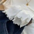 thumbnail image 5 of XIMIN Enfants Garçons Filles Col Montant Manches Longues Coupe Ajustée Tendance Confortable Chandail de Base Col Roulé Doux Extensible Chandail Uni Dentelle Ample Décontracté Chemise Haut Automne Hiver Couche sous-Maillots, 5 of 5