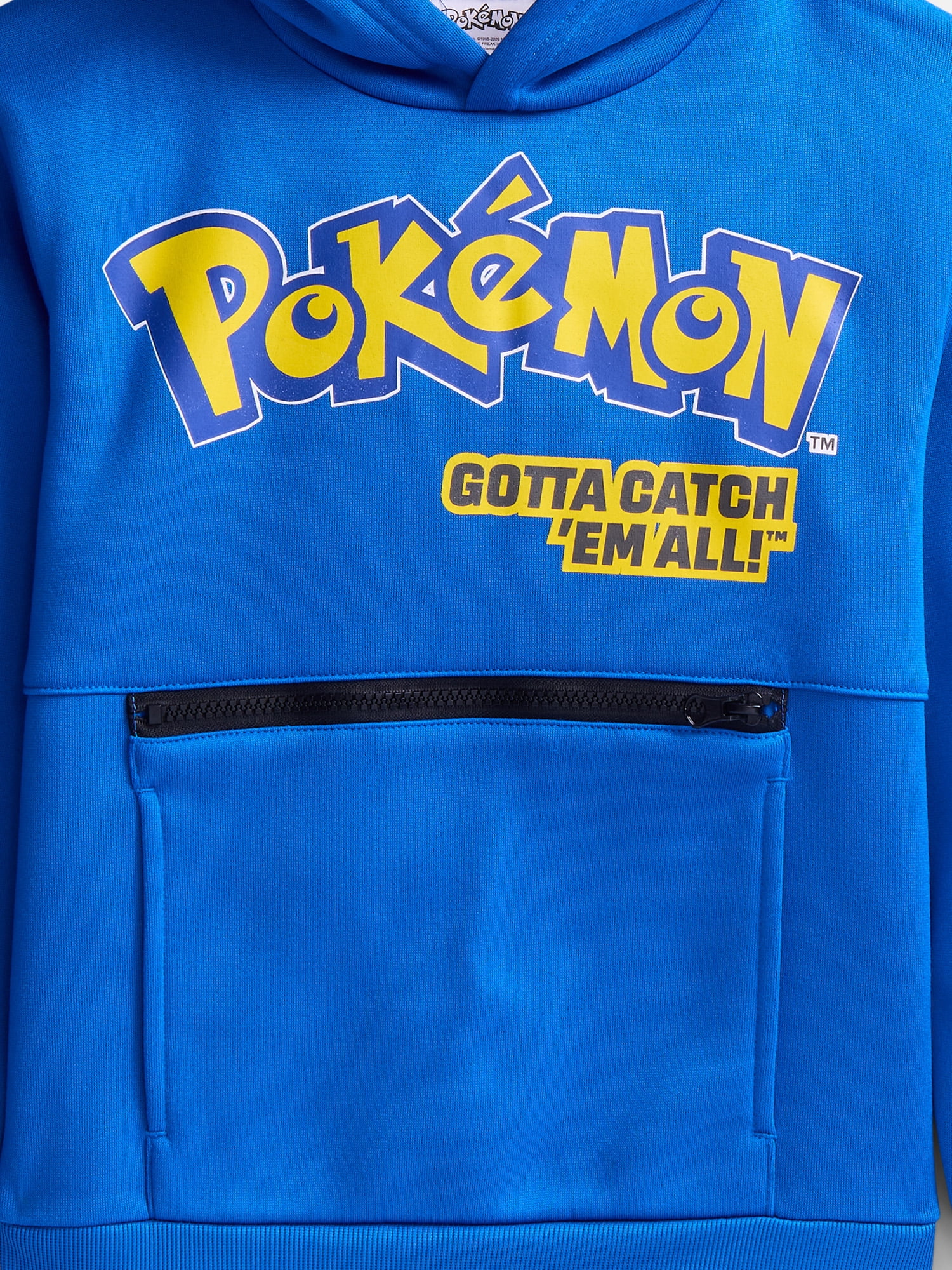 Pokémon Boys Gym Badges Fleece Hoodie, Sizes 4-18