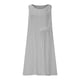 thumbnail image 4 of Vestido de Verano para las Mujeres Playa, Moda Vacaciones Color Sólido sin Mangas Hueco Fuera de la Fiesta Midi para Casual, 4 of 9