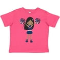 thumbnail image 3 of Inktastic African American Girl, Cheerleaders, Blue Uniform Girls Toddler T-Shirt, 3 of 5
