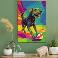 thumbnail image 2 of Irish Wolfhound Dog Volleyball Art Stretched Canvas Size 8x12 – Irish Wolfhound Dog Playing Volleyball Wall Art, Dog Lover Canvas, Sports Theme Decor for Living Room, 2 of 5