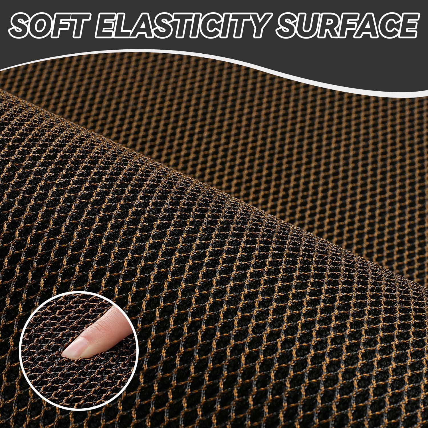 SIXHOME Outdoor Mat 24"x47" Front Door Mat Non Slip Rubber Doormat Low Profile Welcome Mat for Outside Absorbent Dirt Trapper Outdoor Doormat with Elastic Mesh Surface Heavy Duty Floor Mat Brown