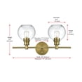 thumbnail image 3 of Elegant Lighting Ld2314 Collier 2 Light 19" Wide Bathroom Vanity Light, 3 of 7