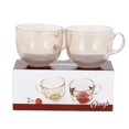 thumbnail image 4 of Coofit Tasse à Café en Verre Petite 2 Pcs Simple Moderne Décontractée Tasse à Lait avec Poignée, 4 of 10