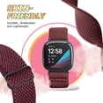 thumbnail image 7 of Vodtian 4 Pack Elastic Bands for Fitbit Versa 4/Versa 3/Sense 2/Sense, Soft Nylon Adjustable Replacement Band for Women Man, 7 of 7