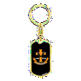 thumbnail image 4 of Living On A Prayer Stainless Steel or 18k Gold Premium Swivel Dog Tag Keychain, 4 of 10