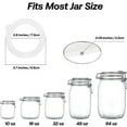 thumbnail image 2 of ZZYuan Silicone Jar Gaskets 3.75 Inches , Airtight Silicone Replacement Silicone Seals Gasket, Sealing Rings for Regular Mouth Canning Jar 10PCS, 2 of 9