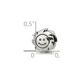 thumbnail image 2 of 925 Sterling Silver Oxidized Reflections SimStars Smiling Sun Bead Charm 9.09x9.09mm Wide Pendant Necklace for Women, 2 of 2