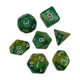 thumbnail image 3 of 7 Pieces Polyhedral Dices Set Durable Board Game Props game polyhedral for Card Game Cafe Yellow Green, 3 of 7