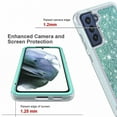 thumbnail image 5 of Samsung Galaxy S22 Plus 5G Case, Circlemalls 12 Feet Drop Proof Phone Cover With Glitter Spot Diamond-Teal, 5 of 5
